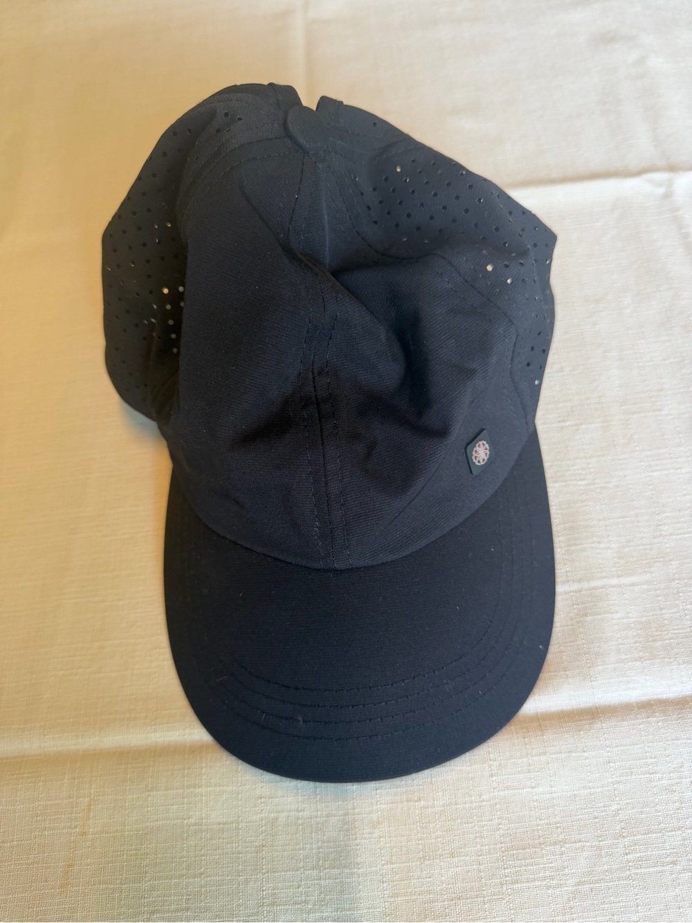 Black Performance Perforated Baseball Cap - Unbranded
